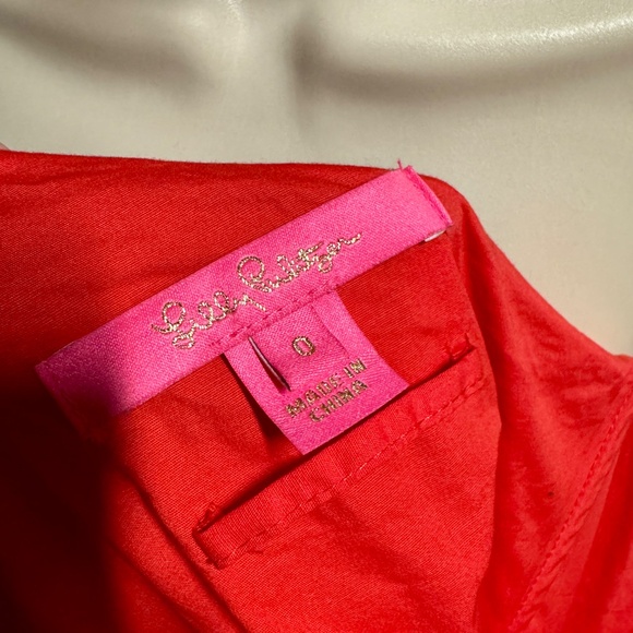 Lilly Pulitzer Brialyn Romper - Ruby Red (Size 0) - Picture 7 of 10